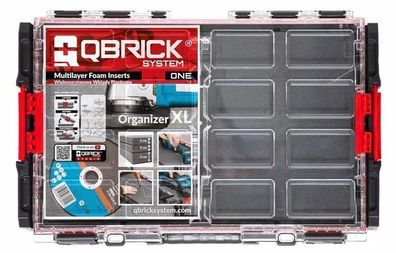 QBRICK Organiser System ONE XL mit Schaumstoff