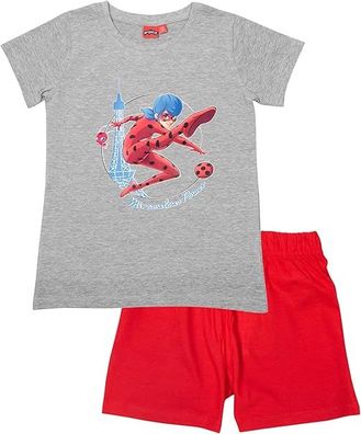 United Labels Miraculous Schlafanzug für Mädchen - Ladybug Kinder Pyjama Set Kurza