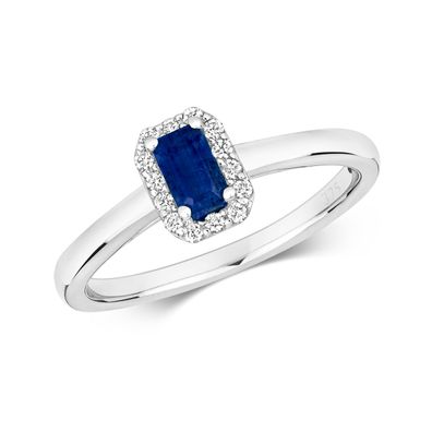 Edler 9 Karat (375) Weißgold Diamant Solitärring Brillant-Schliff 0.10 Karat HI - I1