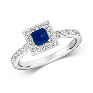 Edler 9 Karat (375) Weißgold Diamant Solitärring Brillant-Schliff 0.25 Karat HI - I1