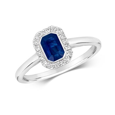 9 Karat (375) Weißgold Diamant Solitärring Brillant-Schliff 0.11 Karat HI - I1