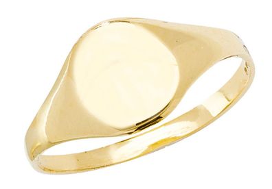 Moderner 9 ct/Karat Gelb Gold Mädchen - Maidens Ring