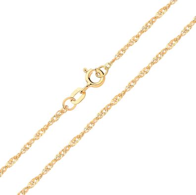 Wunderschön 9 ct/Karat Gelb Gold 1mm Singapur Kette - 40.6, 45.7, 50.8, 55.9, 61cm