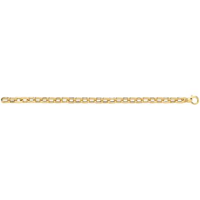 Wunderschönes 9 ct/Karat Gelb Gold Damen - Link Armband - 19.1cm, 8 Gramm