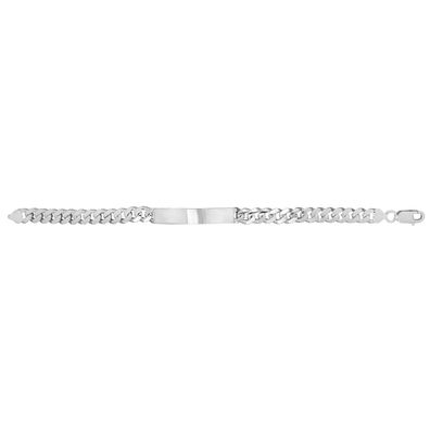 Edles 925 Sterling Silber Herren - Identifikationsarmband - 22.2cm, 28 Gramm