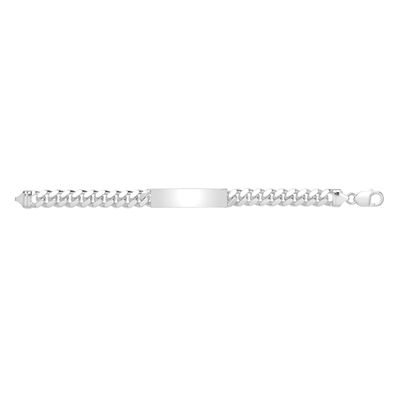 Edles 925 Sterling Silber Damen - Identifikationsarmband - 22.2cm, 43 Gramm