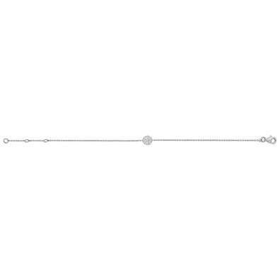 Stylisches 925 Sterling Silber Damen - Armband mit Zirkonia - 19.1cm, 11 Gramm