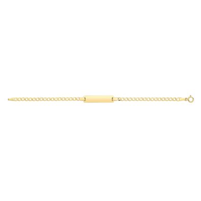 Klassisches 9 ct/Karat Gelb Gold Baby - Identifikationsarmband - 15.2cm