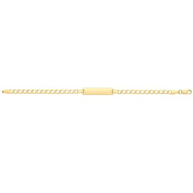 Klassisches 9 ct/Karat Gelb Gold Baby - Identifikationsarmband - 15.2cm