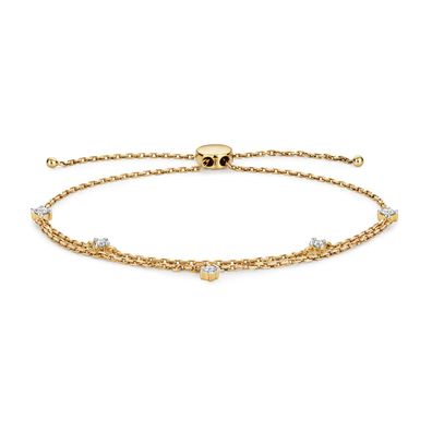 9 ct/Karat Gelb Gold Diamant Strangarmbander Brillant-Schliff 0.25 Karat GH - SI3-I1
