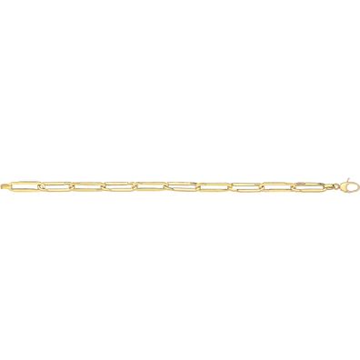 Stylisches 9 ct/Karat Gelb Gold Damen - Link Armband - 19.1cm