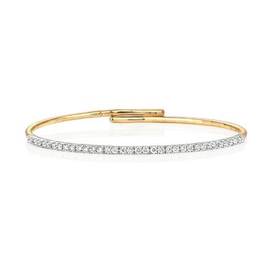 18 Karat (750) Gold Damen - Diamant Armreif Brillant-Schliff 0.75 Karat FG - SI1