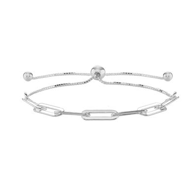 Süßes 925 Sterling Silber Damen - Strangarmbander - 0.1cm