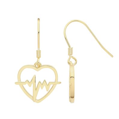 Stylische 925 Sterling Silber Herz Damen - Paar Ohrringe