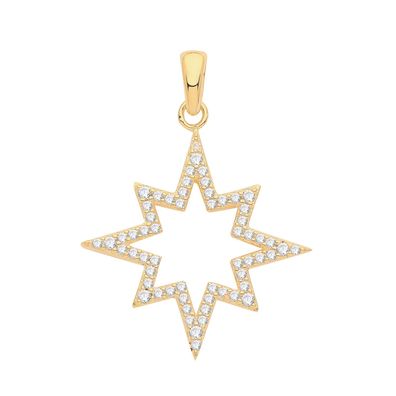 Edler 925 Sterling Silber Damen - Anhänger mit Zirkonia