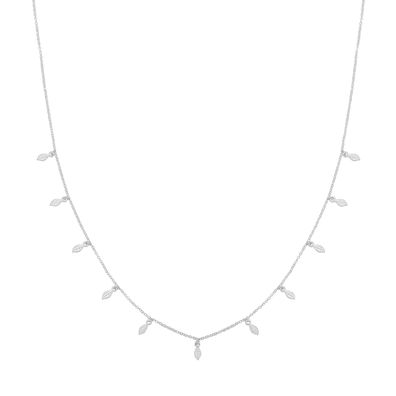 Stylische 925 Sterling Silber Damen - Halskette - 45.7cm