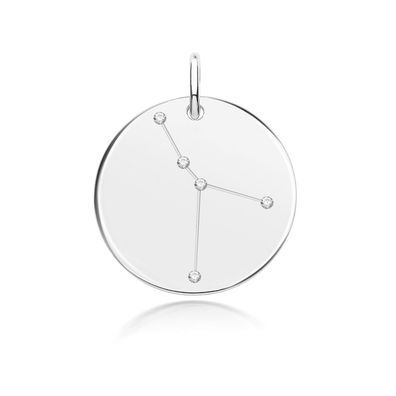 Exklusiver 925 Sterling Silber Damen - Anhänger mit Zirkonia