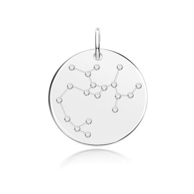 Edler 925 Sterling Silber Damen - Anhänger mit Zirkonia