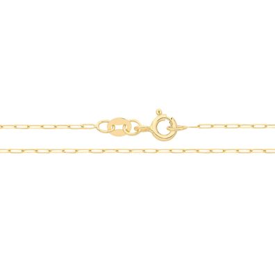 9 ct/Karat Gelb Gold Paperclip Damen - Fußkette - 25.4cm