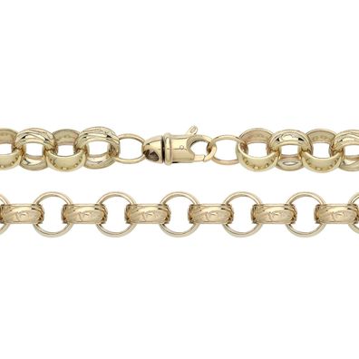 Stylisch 9 ct/Karat Gelb Gold Herren/Damen - Erbs Kette - 61, 66, 76.2cm