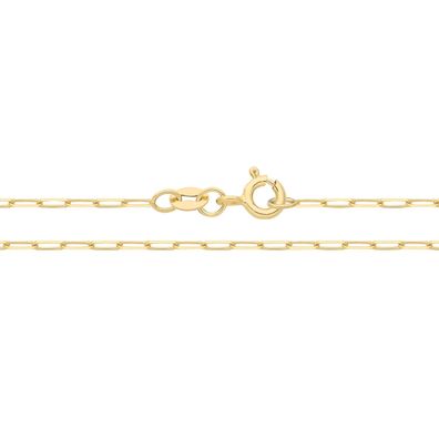 9 ct/Karat Gelb Gold Paperclip Damen - Armband - 17.8cm