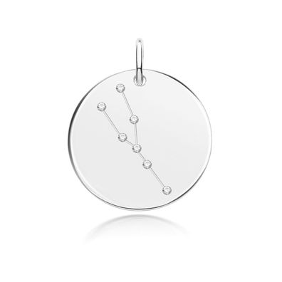 Wunderschöner 925 Sterling Silber Damen - Anhänger mit Zirkonia