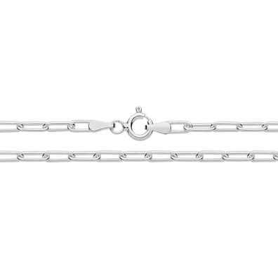925 Sterling Silber 2.6mm Paperclip Damen - Kette - 40.6, 45.7, 50.8, 55.9, 61cm