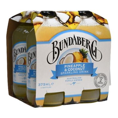 Bundaberg Pineapple & Coconut - Australian Import 4x375 ml