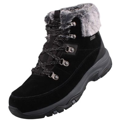 Skechers Trego Snow Worries Damen Tex Stiefelette Schwarz 167882-BLK