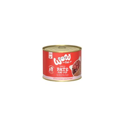 WOW Cat Rind Pur 6 x 200g (24,92€/kg)