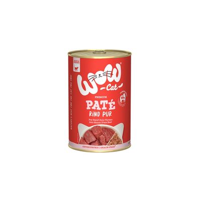 WOW Cat Rind Pur 6 x 400g (14,96€/kg)