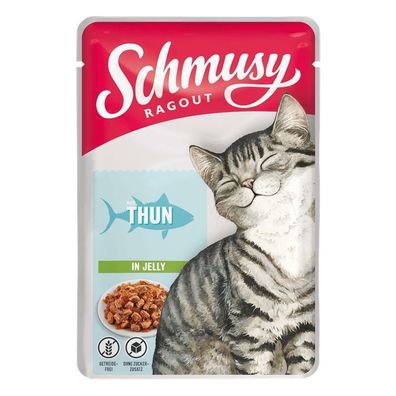 Schmusy Ragout mit Thunfisch in Jelly 44 x 100g (9,07€/kg)