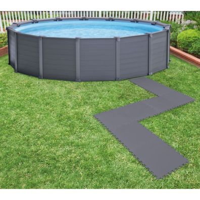 Intex Bodenschutzmatten für Pool 8 Stk. 50x50x0,5 cm 1,9 m²