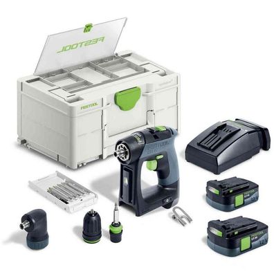 Festool Akku Bohrschrauber Schrauber Ladegerät SYS3 CXS 12 2,5-Set 576865