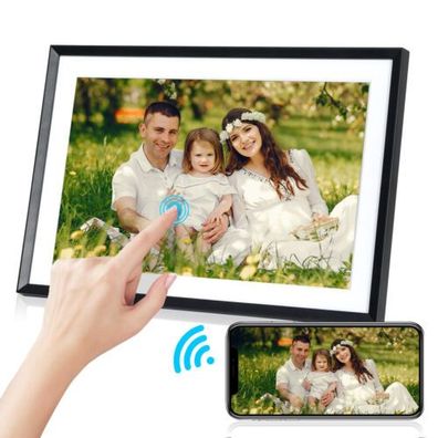 10,1 Zoll WLAN Digitaler Bilderrahmen IPS Touchscreen Foto Rahmen 32GB Speicher