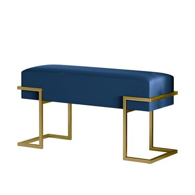 BETTSO CELY 80 gepolsterter Sitz marineblau goldfarbenes Gestell