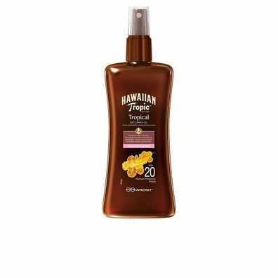 Hawaiian Tropic Protective Dry Spray Oil Spf20 Medium 200ml