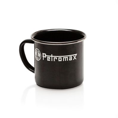 Petromax Emaille Becher schwarz 300 ml - Emaillierter Kaffeebecher perfekt für Campi