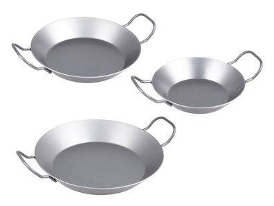 chg Eisenpfannen-Set 3-tlg. &Oslash; =20 cm + 24 cm + 28 cm Eisenpfanne (SET 299-62)