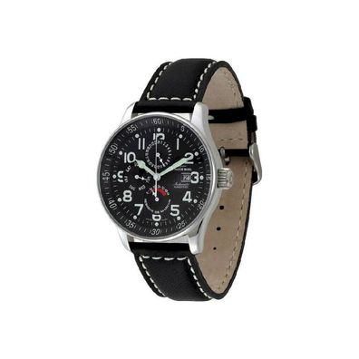 Zeno-Watch - Armbanduhr - Herren - Chrono - X-Large Pilot Dual-Time - P5-a1