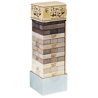 Hasbro JENGA RUSTIC 54 Jenga Hartholz-Klötze C2314