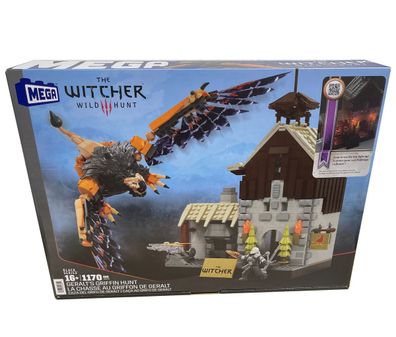 Mattel MEGA - The Witcher - Geralts Greifjagd Bauset mit LED-Lichtern HDL28