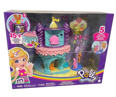 Mattel Polly Pocket Spielset Regenbogen Einhornspaß Meerjungfrauen Bucht GYK42