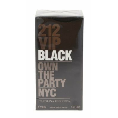 Carolina Herrera 212 Vip Black Men Eau De Parfum Spray 50ml