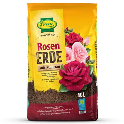 frux® Rosenerde mit Naturton Natürlich Gut - 40 Liter