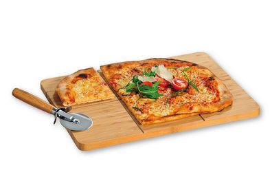 KESPER Pizzateller Pizza-Teller Brett Pizzabrett mit Schneider 58466