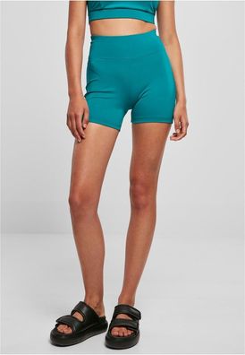 Urban Classics Damen Shorts Ladies Recycled High Waist Cycle Hot Pants