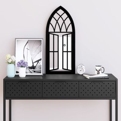 vidaXL Spiegel Schwarz 70x30 cm Eisen für Innenbereich