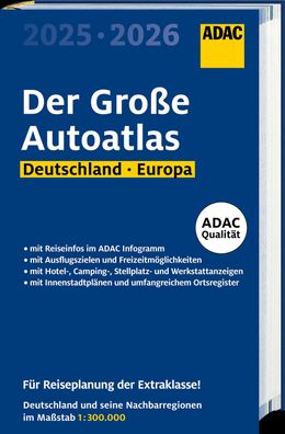 ADAC Der Große Autoatlas 2025/2026 Deutschland und seine Nachbarregionen 1: