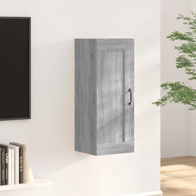 vidaXL Hängeschrank Grau Sonoma 35x34x90 cm Holzwerkstoff